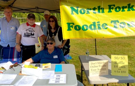 North Fork Foodie Tour headquarters at Charnews Farm with Tour guides