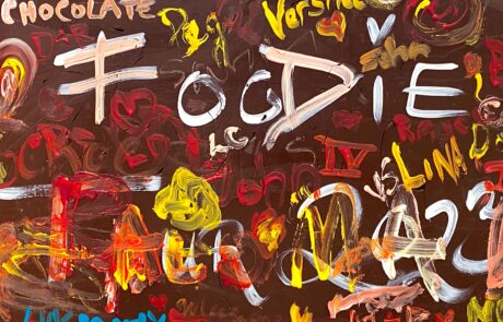 North Fork Foodie Tour Disset Chocolate bar with edible signatures of Tour participants
